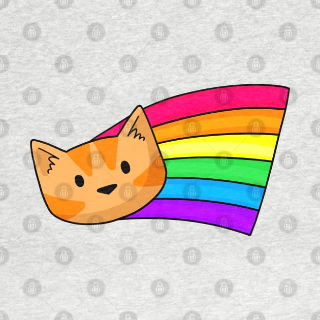 Rainbow cat by Doodlecats 